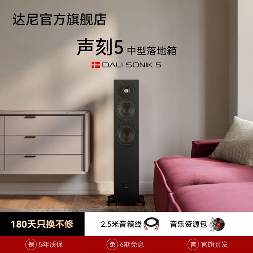 达尼声刻5无源木质落地音箱
