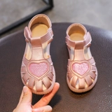 Летние сандалии для принцессы, детская обувь, 2024 года, мягкая подошва, из натуральной кожи