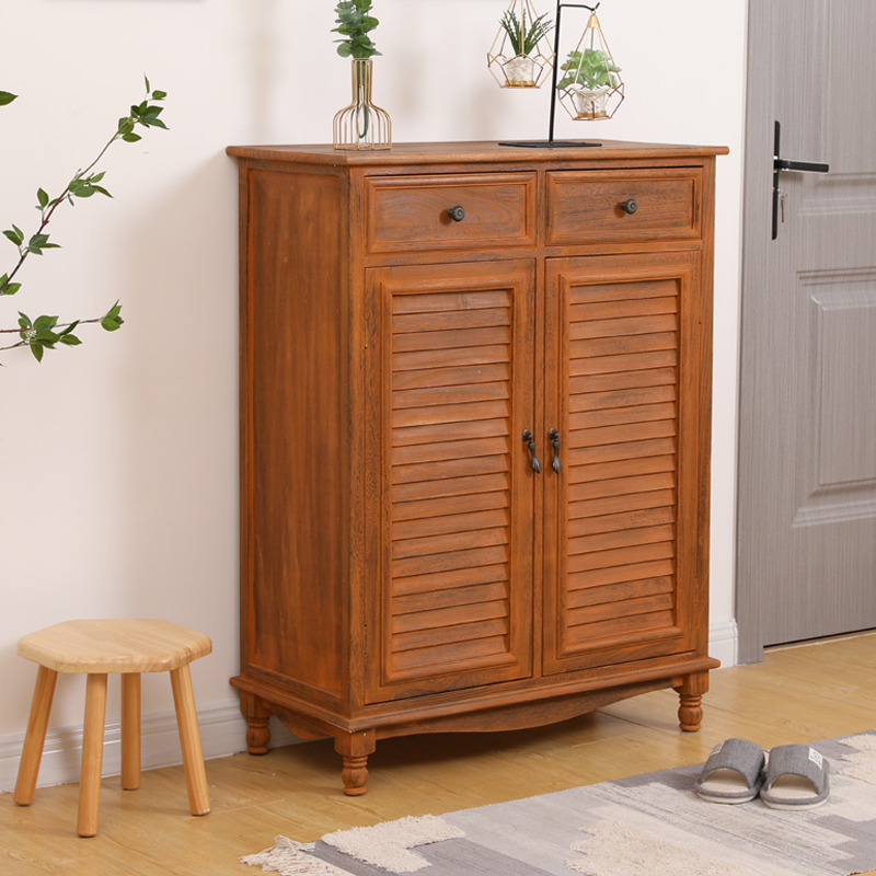 鞋柜家用门口实木经济型玄关入户楼道外阳台美式大容量鞋子收纳柜,住宅家具,鞋柜,淘宝优惠券,粉丝福利购,淘宝优惠卷