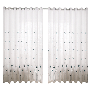 白纱窗帘纱帘透光不透人卧室飘窗防晒隔热客厅隔断帘白色2025新款