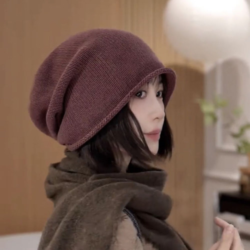 日系韩版帽子女秋冬包头帽