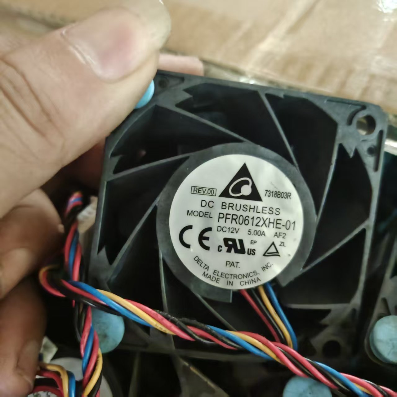 台达6CM 6038 PFR0612XHE-01 12V 5A 大风量高速暴力增压散热风扇