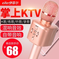 伊菲尔 全民K歌神器手机麦克风无线蓝牙家用唱歌儿童话筒音响一体电脑台式电视全能麦全名卡拉OK专用直播设备