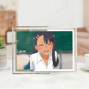 不要欺负我长瀞同学水晶相框动漫周边房间玻璃摆台装 饰画送礼物
