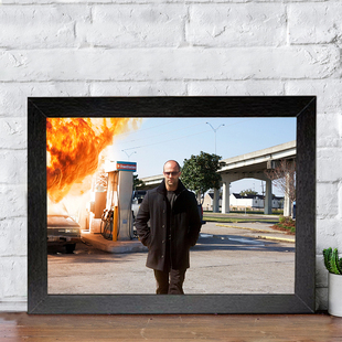 杰森斯坦森明星相框房间墙上挂画装饰画桌面木制摆件礼物相片周边