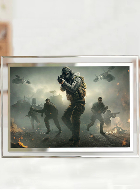 使命召唤18相框cod18先锋游戏桌面摆件摆台海报照片礼物装饰画