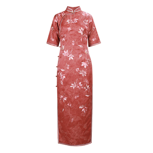 旗袍气质版 盖世红颜新中式 日常连衣裙民国风 2639 枫枫飘逸