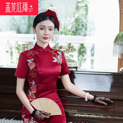 盖世红颜复古婚礼刺绣