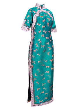 「碧光蝶影」2879 盖世红颜国风复古高端设计感气质百搭汉服旗袍