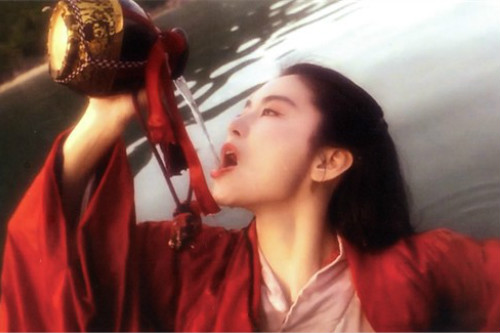 古装汉服女东方不败林青霞同款古装cos红色演出服武侠唐装汉服