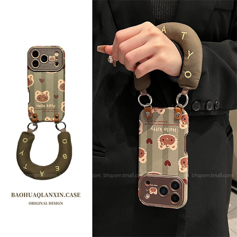 适用于苹果17promax皮质手机壳