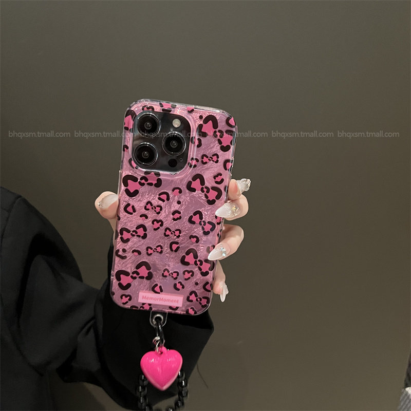 粉爱心豹纹适用苹果16promax手机壳iPhone15promax秋冬款14pro可爱17promax卡通12pro小众13创意16pro保护套,3C数码配件,手机保护套/壳,淘宝优惠券,粉丝福利购,淘宝优惠卷