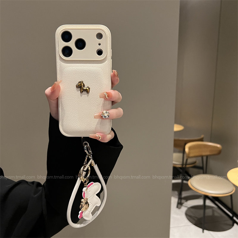 皮纹气垫白色适用于苹果17promax手机壳iPhone16promax高级感15pro马年17pro皮质16pro全包防摔秋冬17保护套,3C数码配件,手机保护套/壳,淘宝优惠券,粉丝福利购,淘宝优惠卷