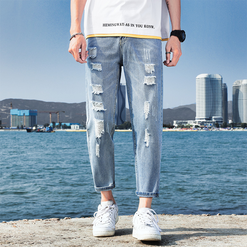 21 summer new jeans with holes