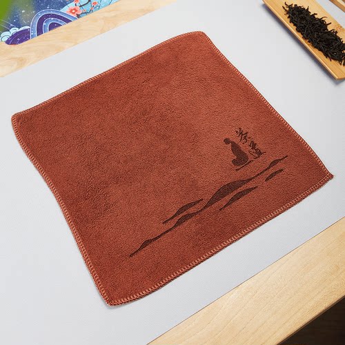 茶道茶巾专用吸水毛巾不掉毛