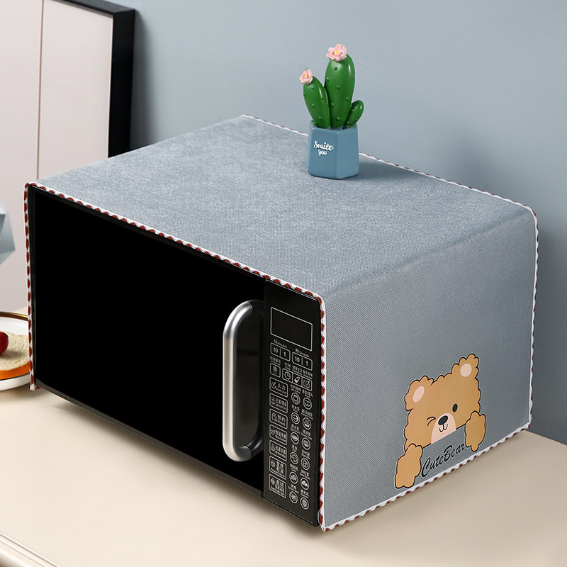 微波炉盖罩防尘罩烤箱盖布防油罩子双开门冰箱防尘布防滑2025新款