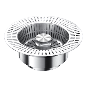 厨房洗菜盆水槽下水器配件不锈钢漏水塞过滤网通用水池新款弹跳芯