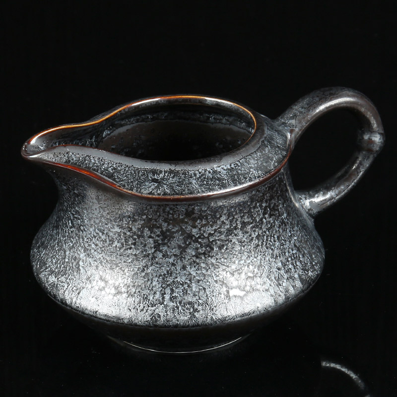 甲盏窑 李甲栈天目瓷茶具陶瓷大号茶道配件茶海公道杯分茶器