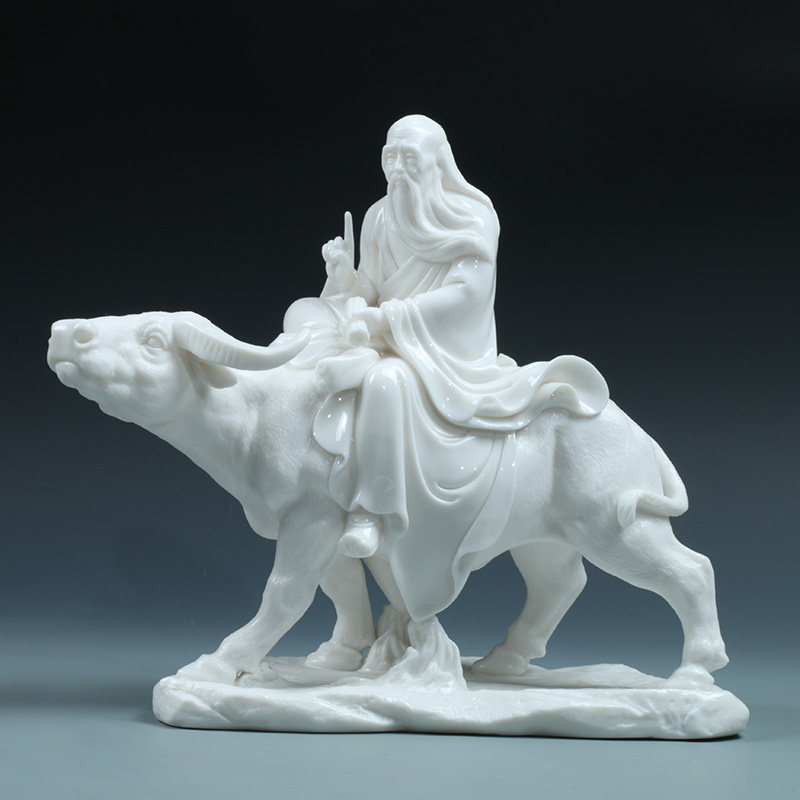 甲盏窑  德化白瓷雕塑大师李甲栈佳作 陶瓷艺术/紫气东来HD009