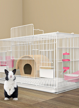 兔子笼子家用室内专用大号荷兰猪豚鼠小兔笼养兔宠物兔窝兔子别墅