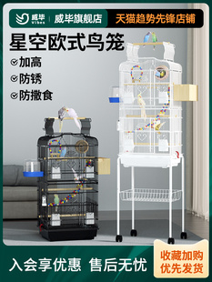 微壁欧式大鸟笼鹦鹉笼虎皮牡丹黑凤凰特大型豪宅养殖笼