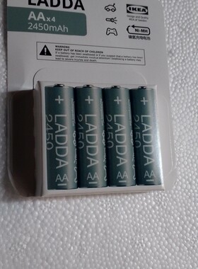 现货包邮宜家LADDA拉达充电电池1.2伏4节装5号7号遥控器玩具电池