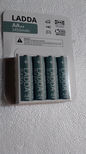 现货包邮宜家LADDA拉达充电电池1.2伏4节装5号7号遥控器玩具电池