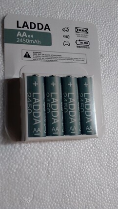 现货包邮宜家LADDA拉达充电电池1.2伏4节装5号7号遥控器玩具电池