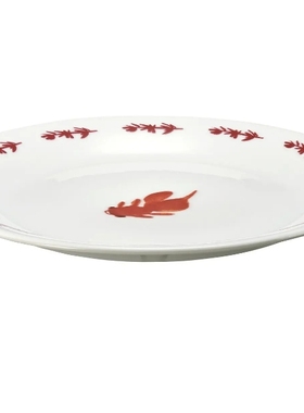 现货包邮宜家弗斯达餐盘金鱼图案19 厘米高端时尚圆形浅盘家用