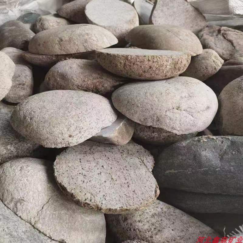 鹅卵石切片铺地别墅贴墙河卵石户外围墙花园墙砖壁炉花坛石 - 实物图