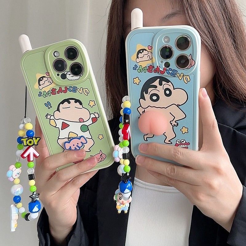 可爱蜡笔小新适用iPhone16苹果17手机壳15pro max保护壳女14plus创意转转15个性软壳11全包12硅胶13减压发泄,3C数码配件,手机保护套/壳,淘宝优惠券,粉丝福利购,淘宝优惠卷