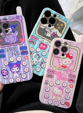 复古诺基亚大哥大造型适用iPhone15苹果14手机壳13创意11卡通可爱xr全包7/8plus软硅胶12promax女13mini十五