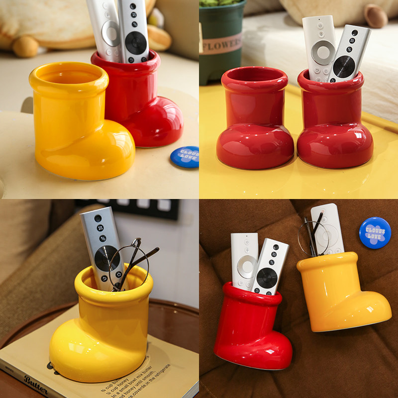 遥控器收纳盒~创意可爱靴子造型