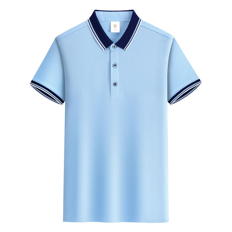 昂立工作服夏季t恤定制幼儿园辅导班教育培训机构幼教师翻领短袖