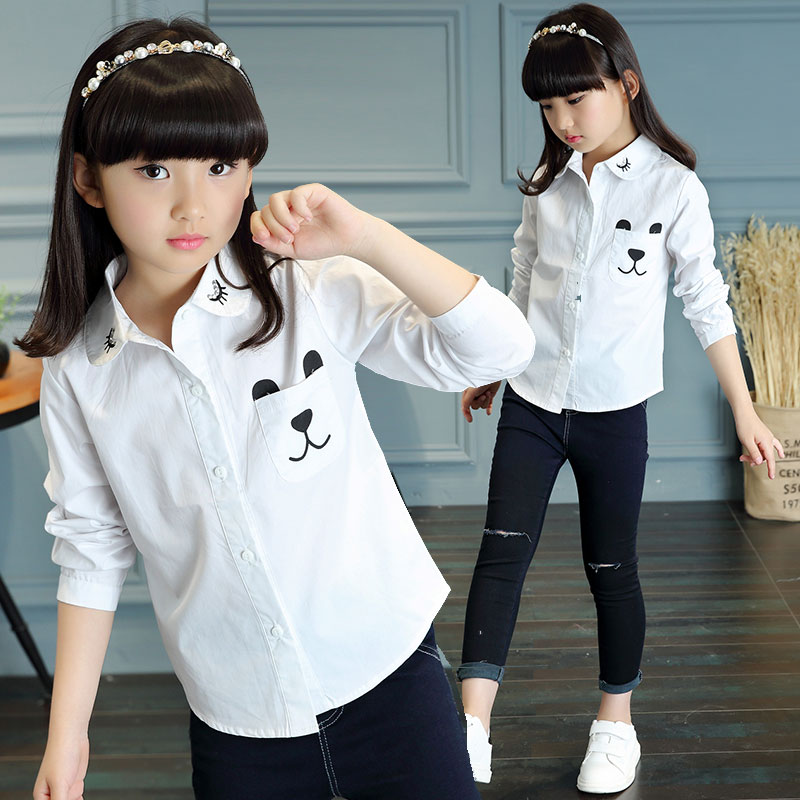 Chemise fille à manche longue - Ref 2087449 Image 2