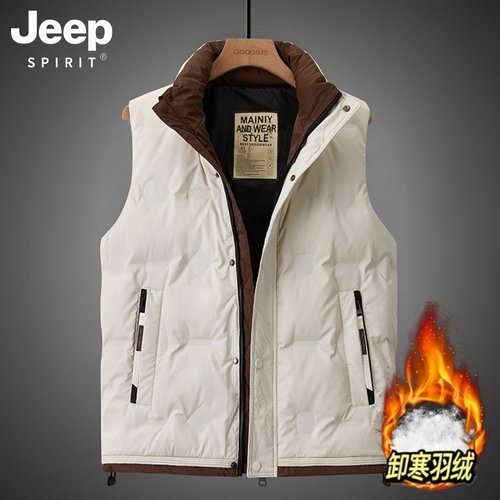 羽绒马甲男冬季保暖外穿鸭绒背心