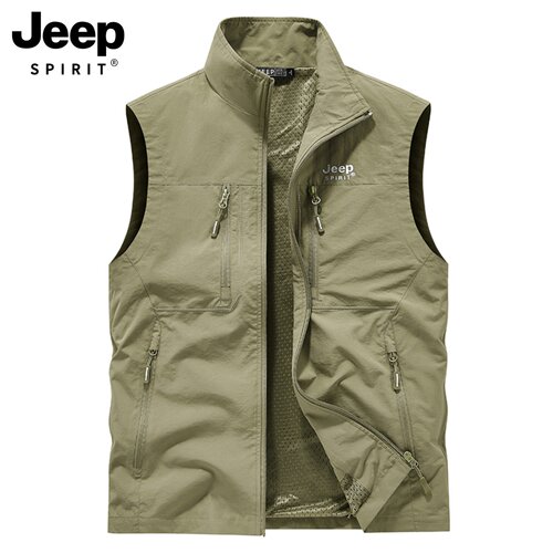 JEEP工装马甲男款秋季户外耐磨
