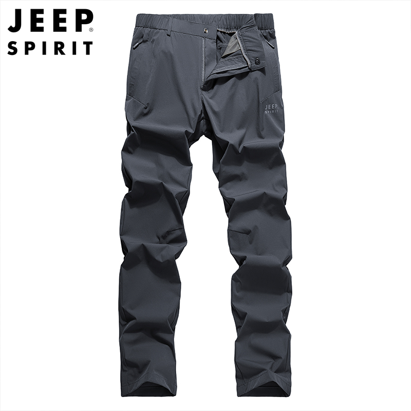 吉普jeep速干裤男士宽松直筒长裤