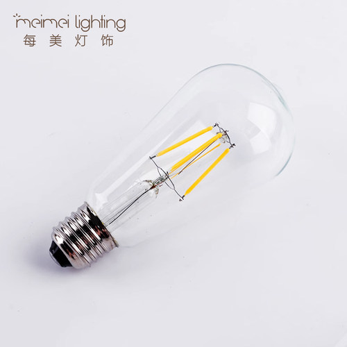 爱迪生中性光茶色创意led灯泡