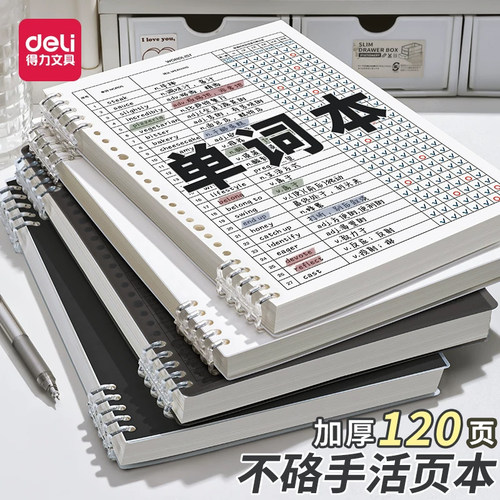 得力B5单词本艾宾浩斯