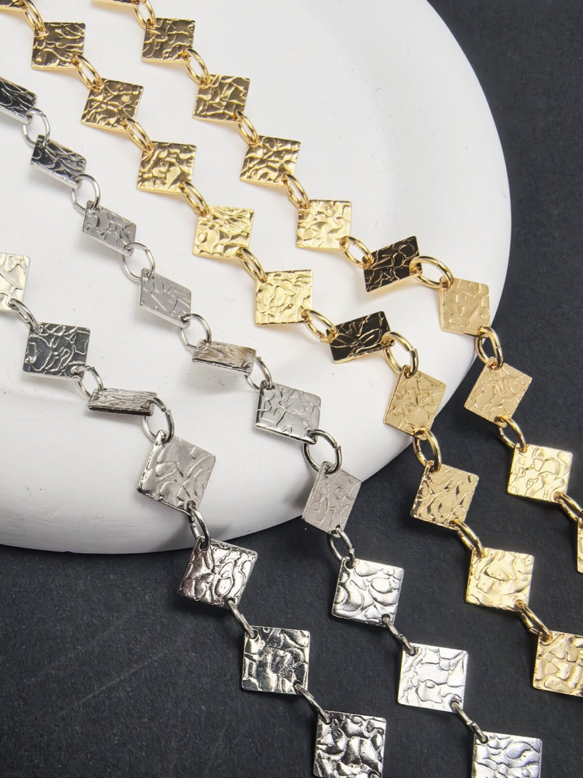 DIY MATERIAL: ULTRA-THICK DIAMOND PATTERN COPPER SHEET HANDMADE CHAIN NECKLACE EARRINGS CLOTHING INTERIOR DECORATION ACCESSORIES HANGING CHAIN