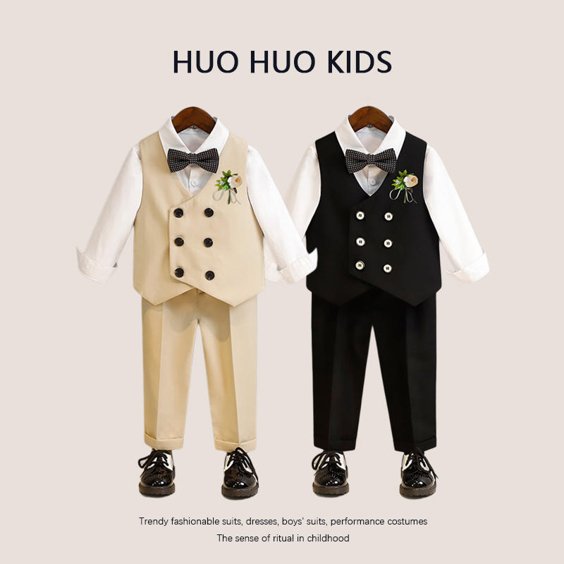 秋季新款儿童礼服套装周岁西服