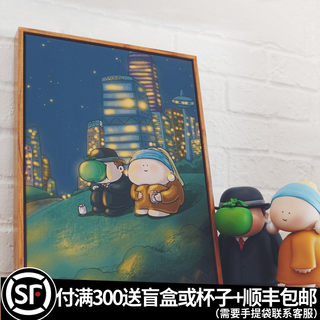 大艺术家 世界名画 戴珍珠耳环少女 梵高 原创客厅装饰画现代简约