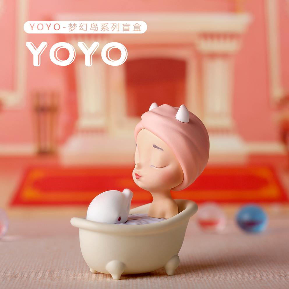 蓝色蜗牛手办盲盒梦幻小女孩礼物