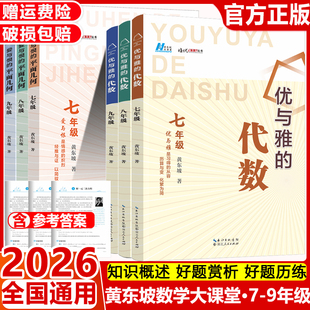 2026 爱与恨的初中平面几何七八年级优与雅的初中代数九年级代数教学内容 抓住代数学习的关键点 剖析解题思路和方法黄东坡著