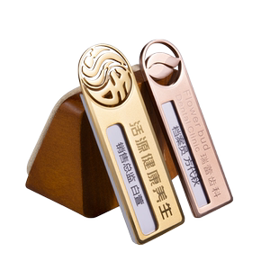 可更换姓名工牌定制logo印字高档员工胸牌工号牌定做美容院工作牌