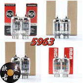精选全新美国原盒RCA 5814A带圆环5963电子管 ECC82 5963 12AU7