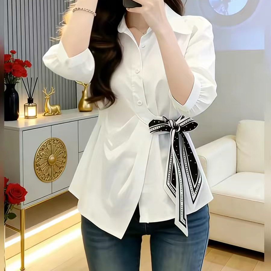 原创设计衬衫时尚2026年秋季新款图片