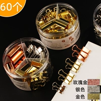 康百 Большая серебряная металлическая маленькая папка, 25мм, 51мм, розовое золото, 19мм, 32мм