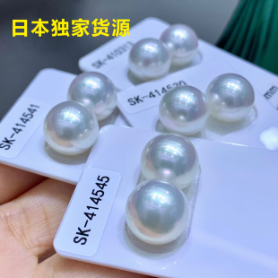 独家千元 极光澳白999纯银珍珠耳钉女轻奢高级感耳环大颗小灯泡 级